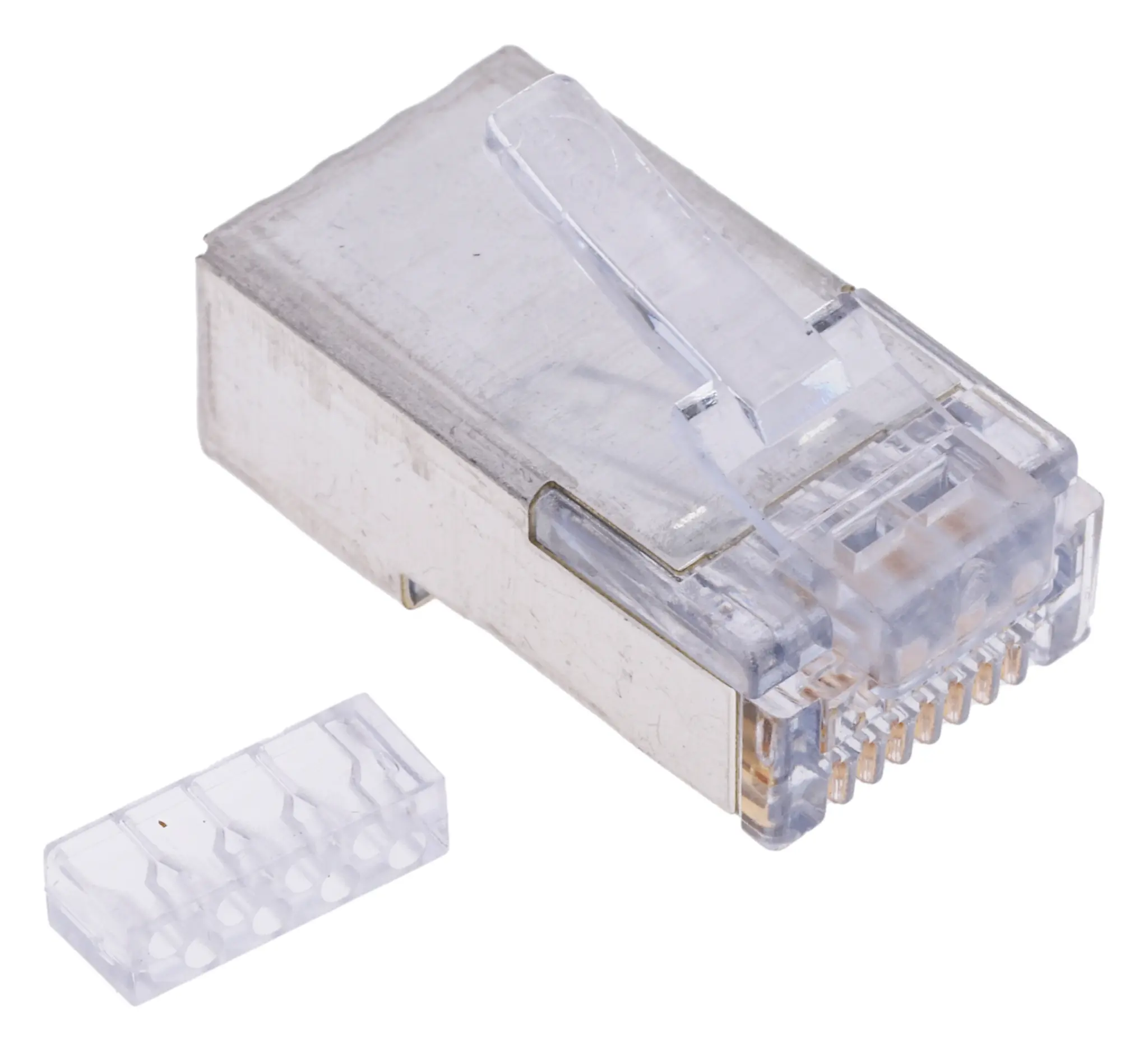 Produktfoto 1 von Molex 44915 Stecker Kat. 6 RJ45-Steckverbinder, 2-Port 8-polig Abgeschirmt Kabel Gerade