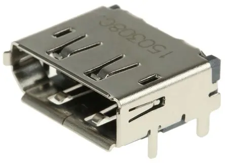 Produktfoto 1 von Molex DisplayPort Leiterplattenbuchse gewinkelt Oberfläche 20-polig / 2-reihig, Raster 0.5 mm Lot