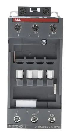 Produktfoto 1 von ABB AF52 Schütz 24V ac/dc-Spule, 3-polig, 690V ac / 100 A 60V 22 kW 3 Schließer Schalten von Kondensatoren,