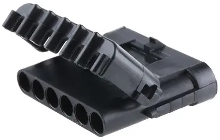 Produktfoto 1 von Delphi Weather-Pack Kfz-Steckverbinder, Kabel, Kfz-Steckverbinder, Crimpbefestigung, Stecker, 6-polig, Schwarz /