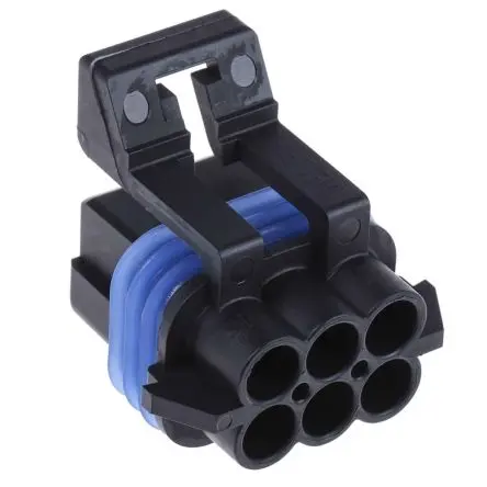 Produktfoto 1 von Delphi Metri-Pack 150 Kfz-Steckverbinder, Kabel, Kfz-Steckverbinder, Crimpbefestigung, Buchse, 6-polig, Schwarz /
