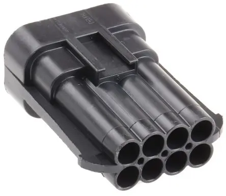 Produktfoto 1 von Delphi Metri-Pack 150 Kfz-Steckverbinder, Kabel, Kfz-Steckverbinder, Crimpbefestigung, Stecker, 8-polig, Schwarz /