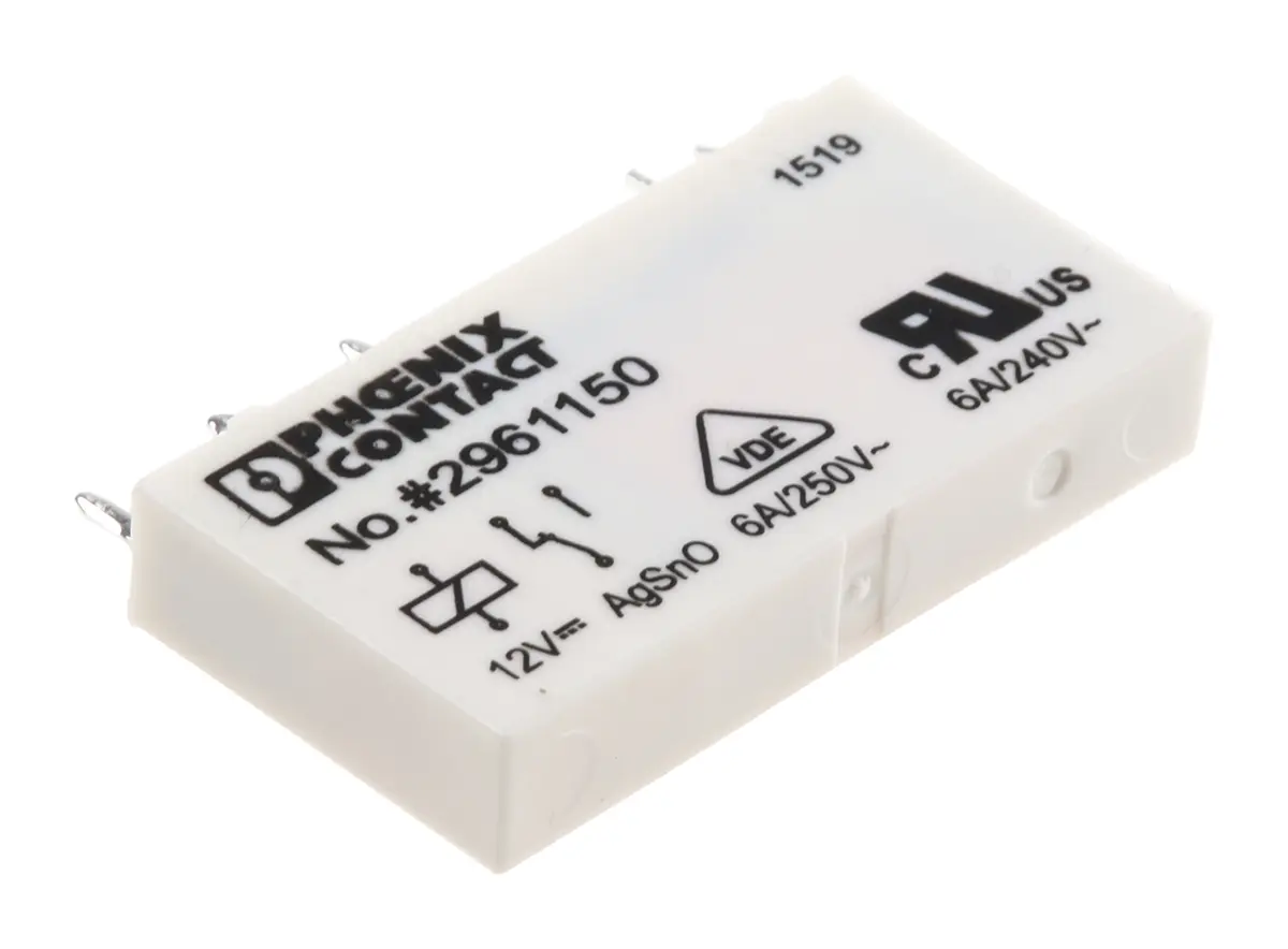 Produktfoto 1 von Phoenix Contact REL-MR- 12DC/21 12V dc Spule 1-poliger Wechsler Printrelais 6A 848 ±10 % O