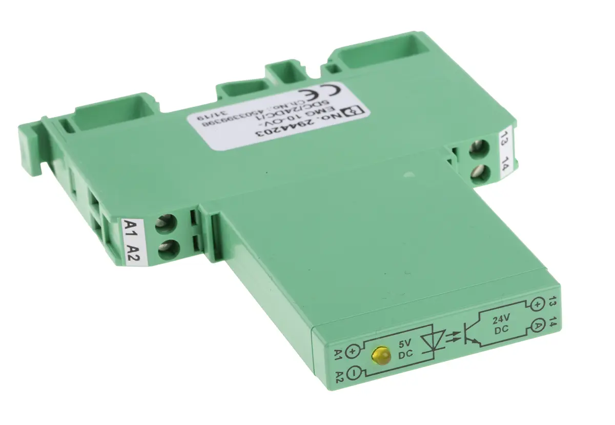 Produktfoto 1 von Phoenix Contact EMG 10-OV- 5DC/24DC/1 Halbleiter-Interfacerelais, DIN-Schienen