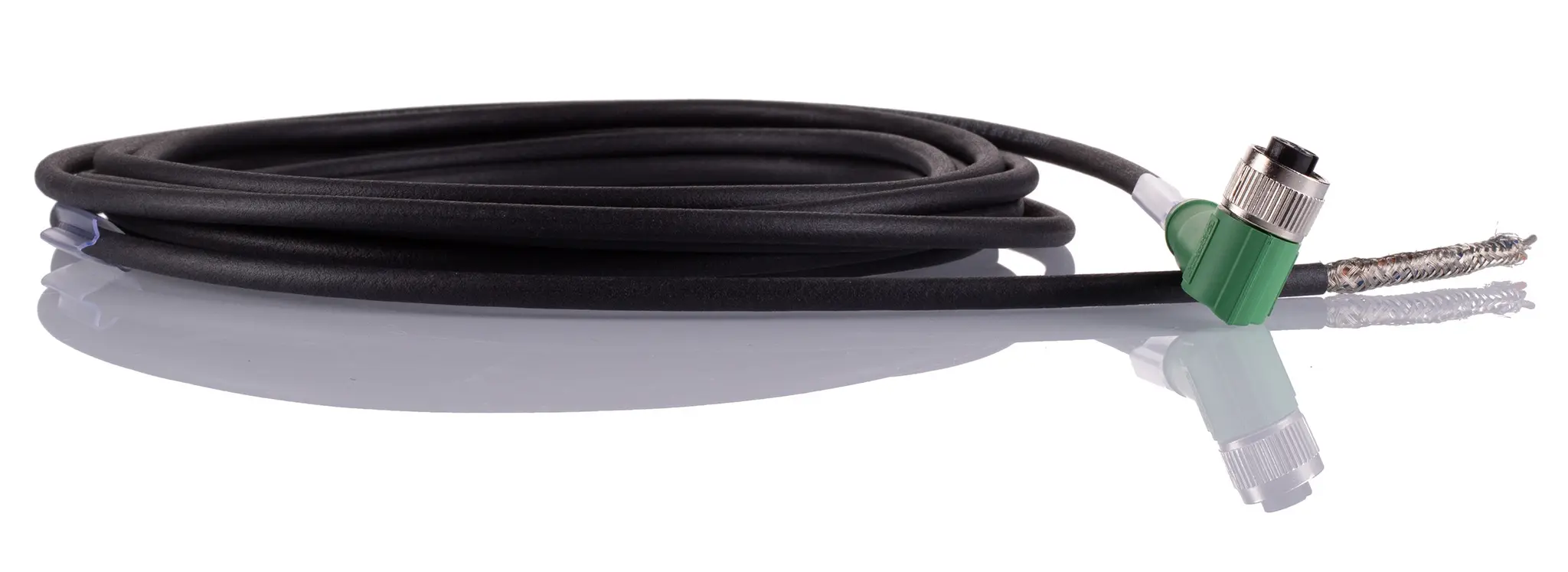 Produktfoto 1 von Phoenix Contact SAC-5P- 5.0-PUR/M12FR SH, 5-polig Sensor-Betätigungselementkabel, Rechtwinklig Buchse 5 / Nicht