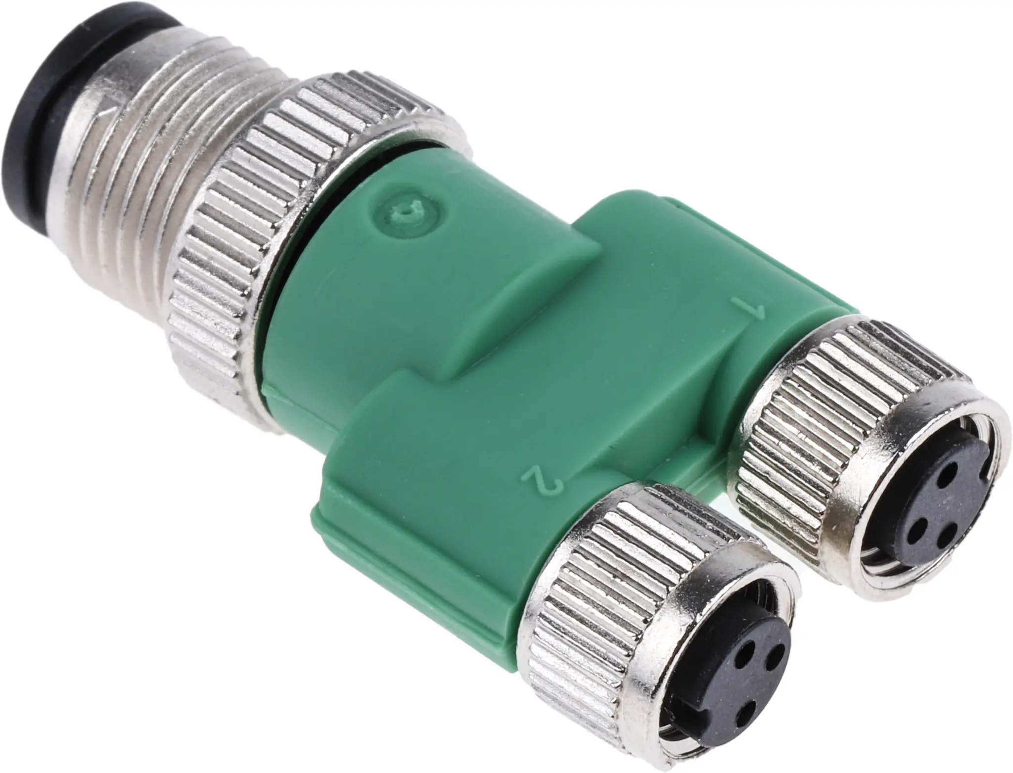 Produktfoto 1 von Phoenix Contact, Gerade SAC-3P-M12Y/2XM 8FS Sensorbox-Rundsteckeradapter 4 M12, IP65, IP40 Stecker 3 M8