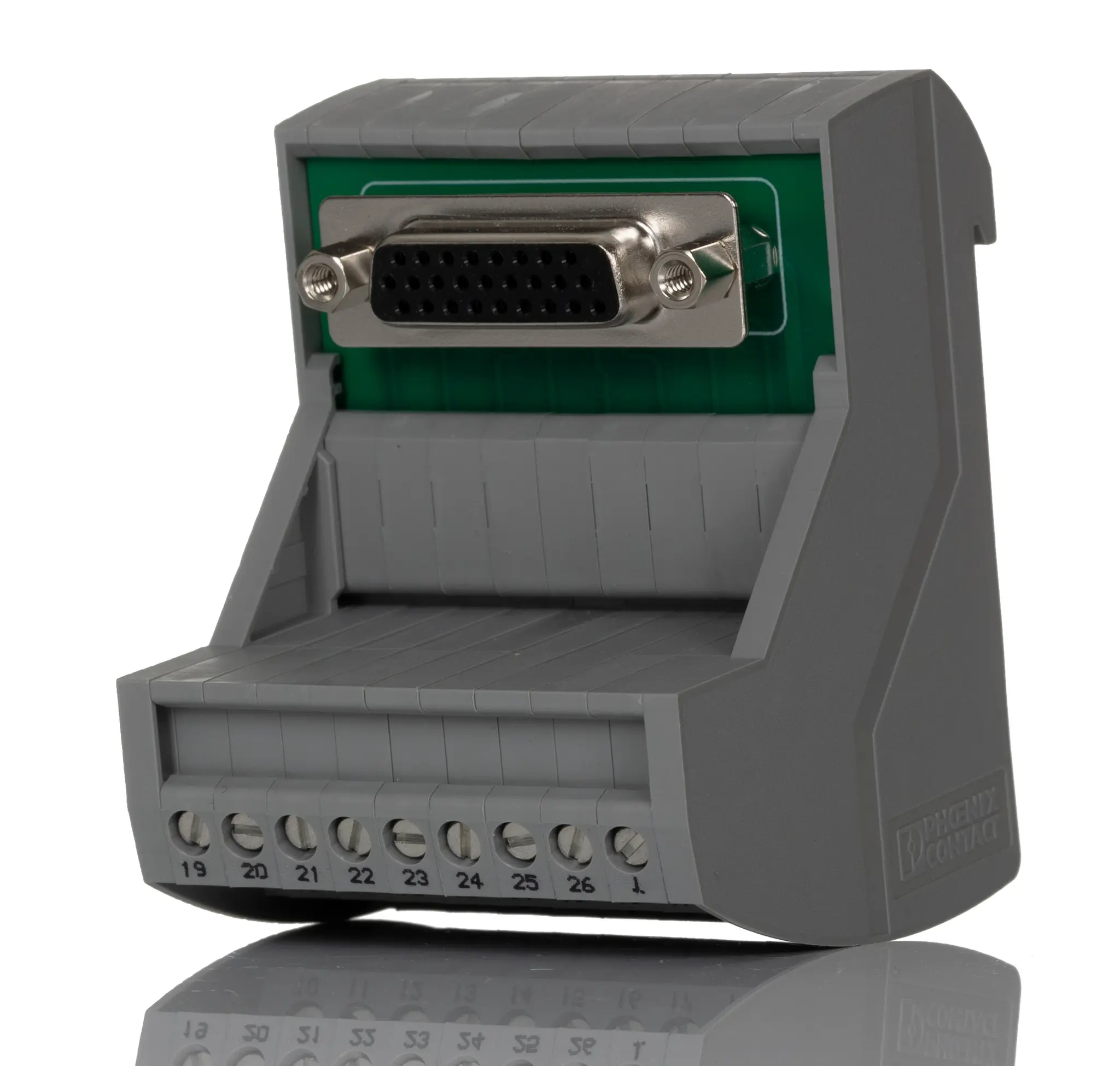 Produktfoto 1 von Phoenix Contact VIP-3 Schnittstellenmodul D-SUB, Buchse, 26-polig, 25 V ac, 60 V dc, DIN-Hutschiene 1A