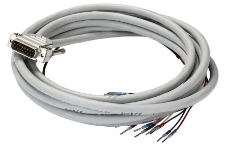 Produktfoto 1 von Phoenix Contact CABLE-D-15SUB/M/OE/0.25/S/4.0M Kabel / D-Sub, 15-polig Stecker / Freies Ende Stecker, 4 m