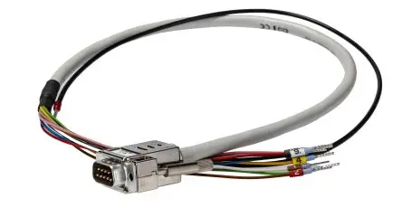 Produktfoto 1 von Phoenix Contact CABLE-D- 9SUB/M/OE/0.25/S/0.5M Kabel / D-Sub, 9-polig Stecker / Freies Ende Stecker, 0.5 m