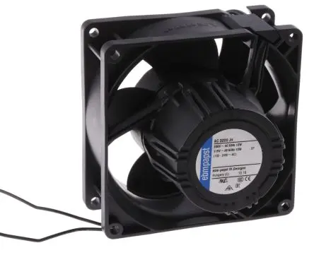 Produktfoto 1 von ebm-papst AC 3200 J Axiallüfter, Kugel, 265V ac, 85 V ac / 12 W 190 mA, 6800 U/min, 144 m³/h 92 mm 38mm 92 mm