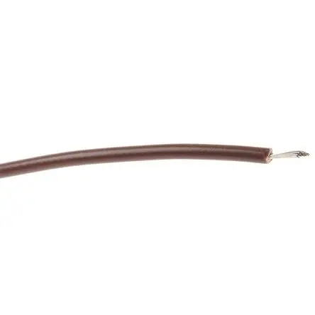 Produktfoto 1 von RS PRO Schaltdraht, 22 AWG 100 m Braun Ø 2.6 mm 16 Litzen Polyvinylchlorid