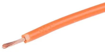 Produktfoto 1 von RS PRO Schaltdraht, 22 AWG 100 m Orange Ø 2.6 mm 16 Litzen Polyvinylchlorid