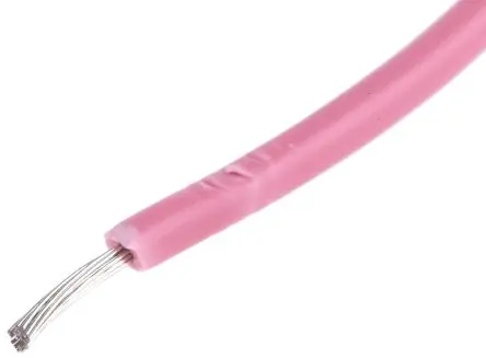 Produktfoto 1 von RS PRO Tri-Rated Schaltdraht, 22 AWG 100 m Rosa Ø 2.6 mm 16 Litzen Polyvinylchlorid