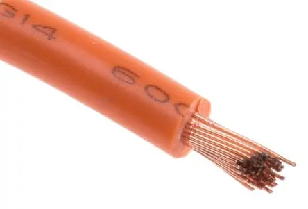 Produktfoto 1 von RS PRO Schaltdraht, 14 AWG 100 m Orange Ø 3.7 mm 50 Litzen Polyvinylchlorid