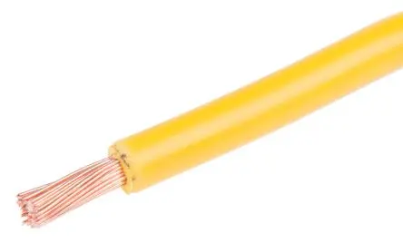 Produktfoto 1 von RS PRO Schaltdraht, 14 AWG 100 m Gelb Ø 3.7 mm 50 Litzen Polyvinylchlorid