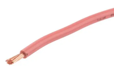 Produktfoto 1 von RS PRO Schaltdraht, 14 AWG 100 m Rosa Ø 3.7 mm 50 Litzen Polyvinylchlorid