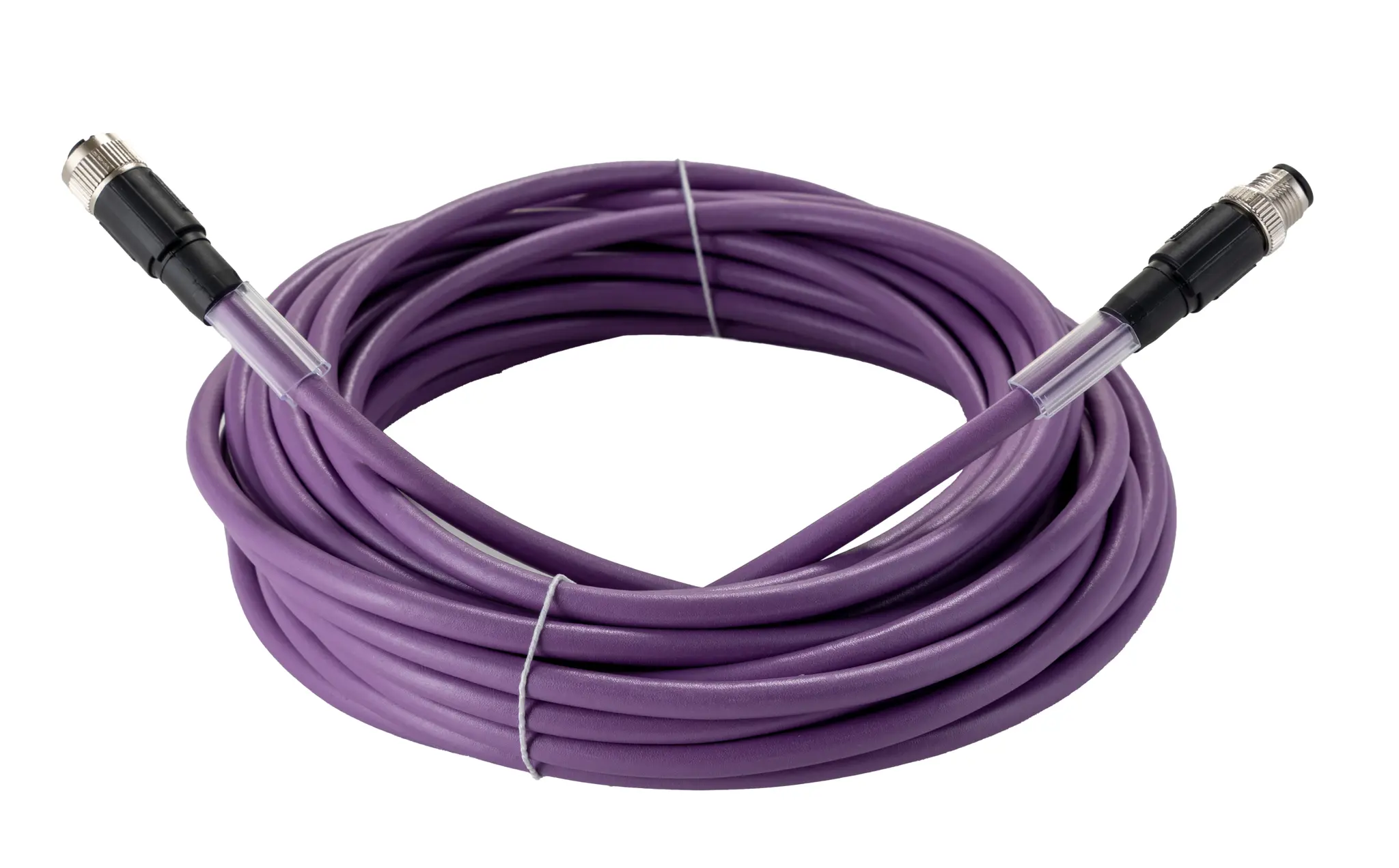 Produktfoto 1 von Phoenix Contact SAC-5P-M12MS/10.0-920/M12FS, 5-polig Buskabel, Gerade Stecker 5 / Gerade Buchse, Länge 10 m