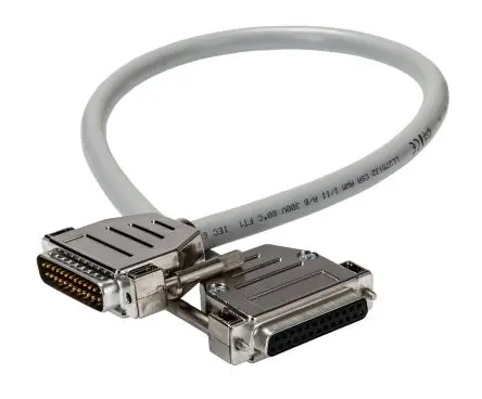 Produktfoto 1 von Phoenix Contact CABLE-D25SUB/B/S/ 50/KONFEK/S Kabel / D-Sub, 25-polig Buchse / DB25-Stecker Stecker, 0.5 m