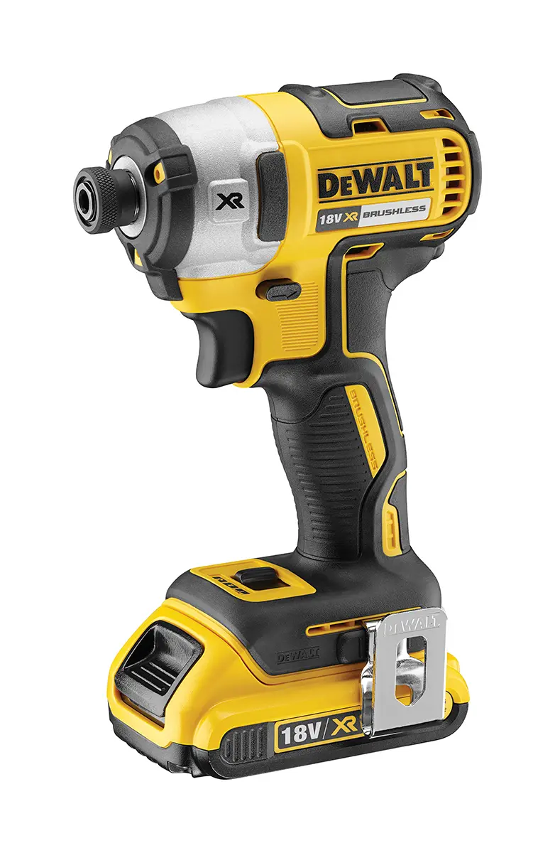 Produktfoto 1 von DeWALT 1/4 in Schnurlos Schlagschrauber 18 V 2 Ah 3800bpm Bürstenlos, 3250 rpm