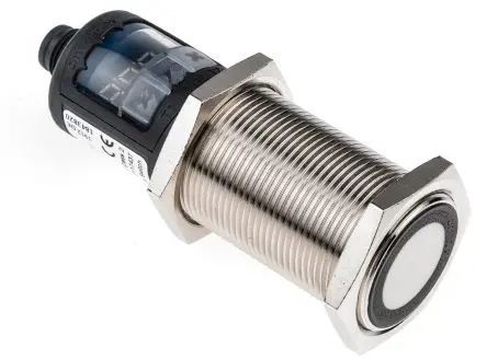 Produktfoto 1 von BALLUFF BUS M30M1-PPX-20/130-S92K M12 Ultraschall-Näherungssensor, Gewinderohr 2000 mm / 200mA PnP, IP67 30 V dc