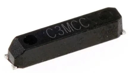 Produktfoto 1 von QANTEK 32.768 kHz Quarz, Oberfläche, ±20 ppm, 12.5 pF, B. 1.4mm, H. 1.35 mm, L. 6.7 mm, SMD, 4-Pin
