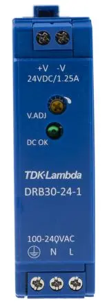 Produktfoto 1 von TDK-Lambda DRB DIN-Schienen Netzteil Geschalteter Modus 264V ac AC / 1.25 A 28V dc DC 30 W