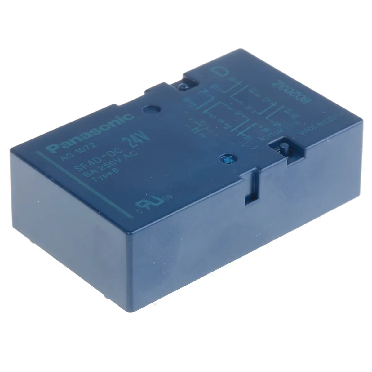 Produktfoto 1 von Panasonic Leiterplattenmontage SF Zwangsgeführte Relais, Spule 24V dc / 500 mW, 4-polig / 6A, 4-poliger Schließer
