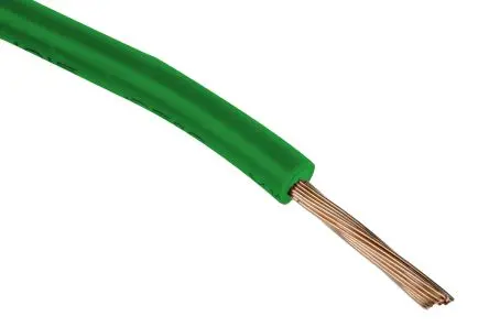 Produktfoto 1 von RS PRO Tri-Rated Schaltdraht, 20 AWG 100 m Grün Ø 2.8 mm 24 Litzen Polyvinylchlorid