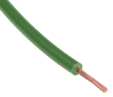 Produktfoto 1 von RS PRO Normierte Aderleitung, 18 AWG 100 m Grün Ø 3 mm 32 Litzen Polyvinylchlorid