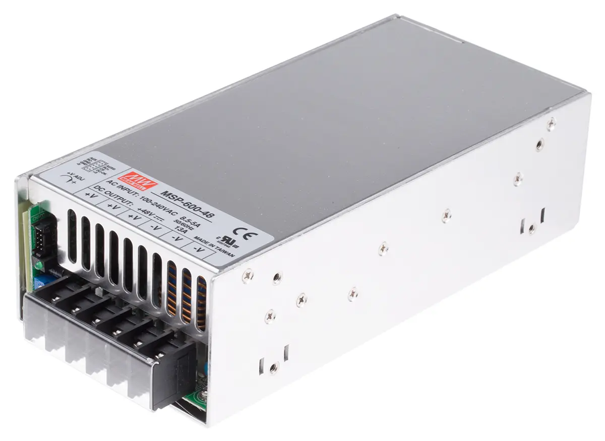 Produktfoto 1 von MEAN WELL Schaltnetzteil, 48V dc / 13A 624W 120 → 370 V dc, 85 → 264 V ac Geschlossen, Medizin-Zulassung,