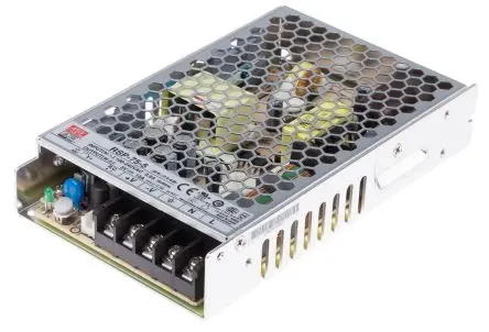 Produktfoto 1 von MEAN WELL RSP-75 Schaltnetzteil 1-Ausg. 5V dc 75 W, Chassis 370 V dc, 264V ac 15A