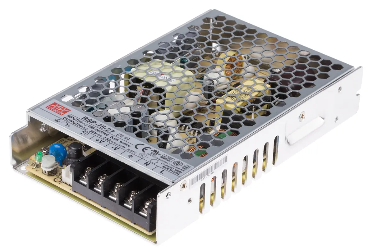 Produktfoto 1 von MEAN WELL RSP-75 Schaltnetzteil 1 27V dc 75.6 W, Fahrgestell 370 V dc, 264V ac