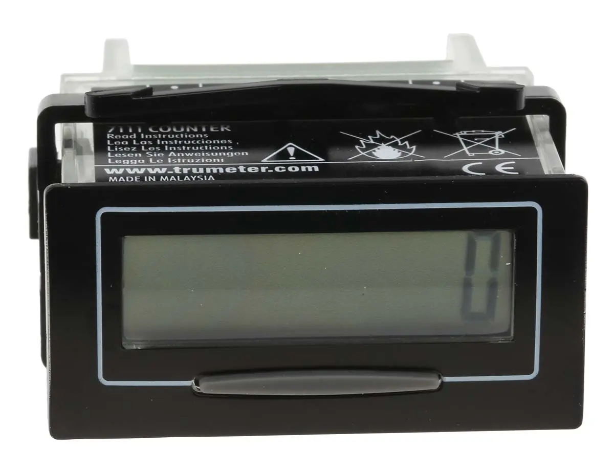 Produktfoto 1 von Trumeter LCD Bidirektional Zähler Elektrisch 8-stellig Impulse max. 10kHz 3,6 V dc 0 → 99999999