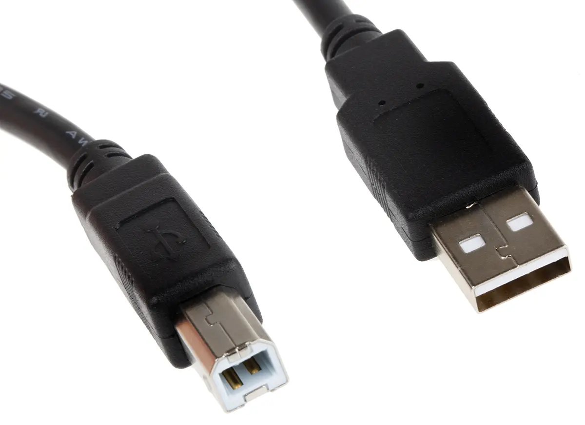 Produktfoto 1 von Roline Stecker USB-Kabel, USB-Typ B Stecker / USB Typ A, 1.8 m USB 2.0 Schwarz
