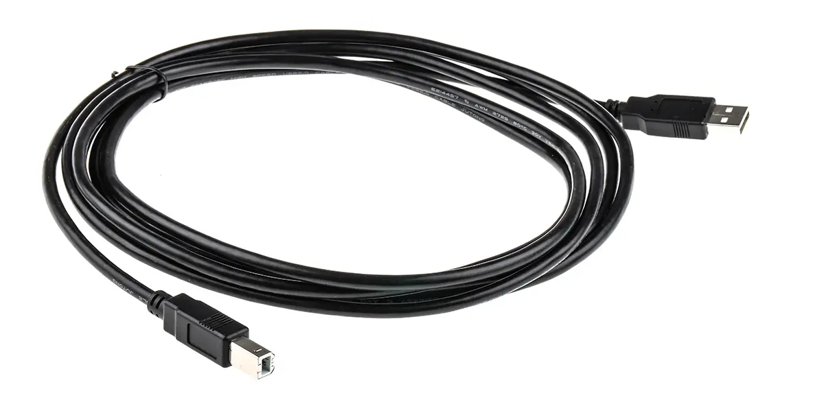 Produktfoto 1 von Roline Stecker USB-Kabel, USB Typ A Stecker / USB B, 3 m USB 2.0 Schwarz