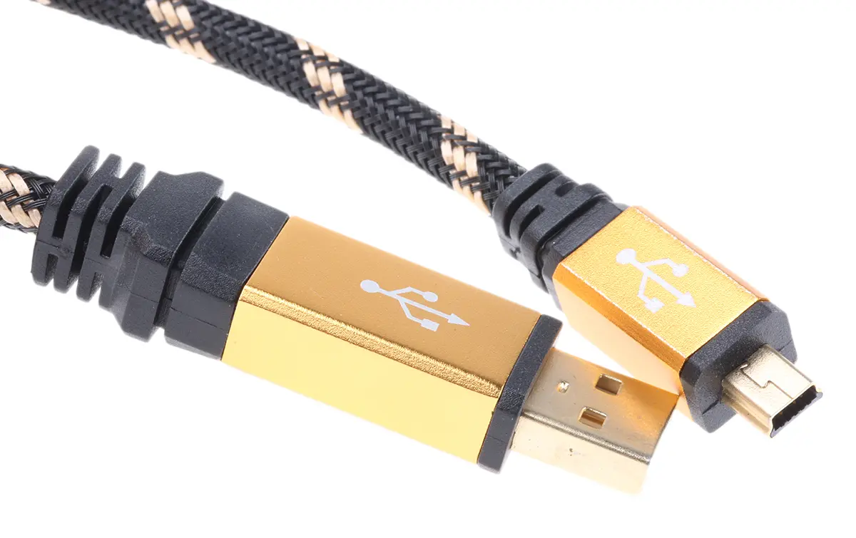 Produktfoto 1 von Roline Stecker USB-Kabel, USB Typ A Stecker / Micro-USB Typ B, 800 mm USB 2.0 Schwarz, Gold