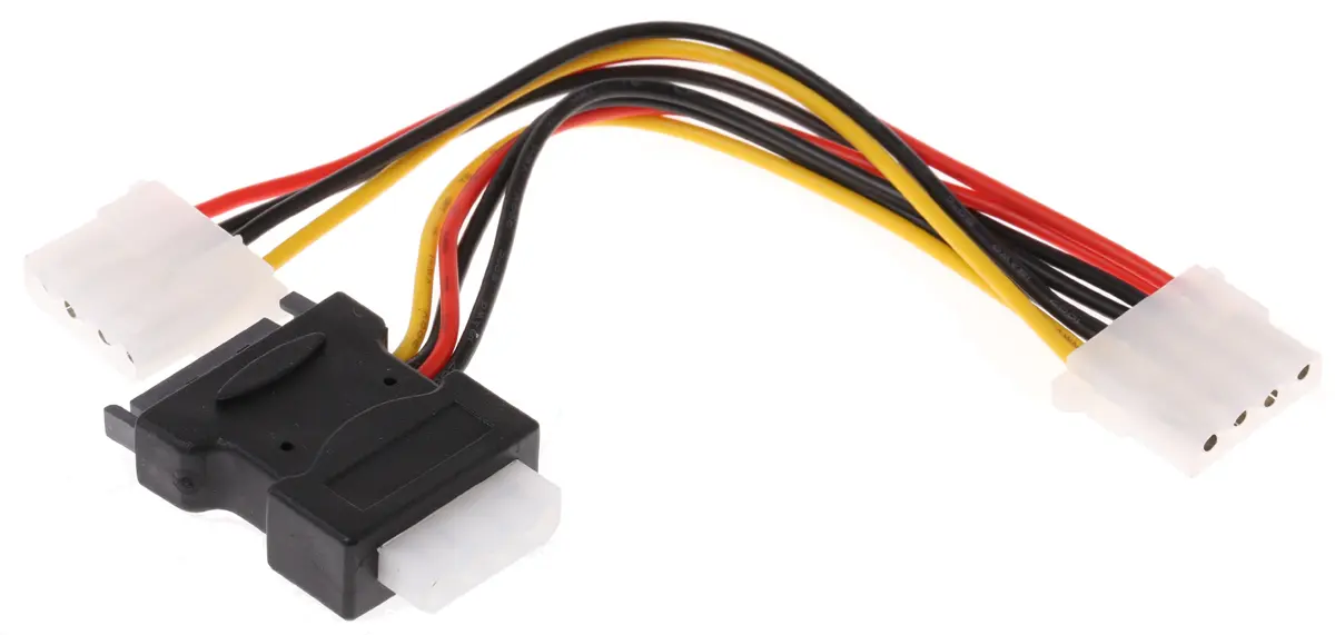 Produktfoto 1 von Roline SATA-Kabel SATA 4-polig HDD Stecker Buchse 15 x 4, 200 mm