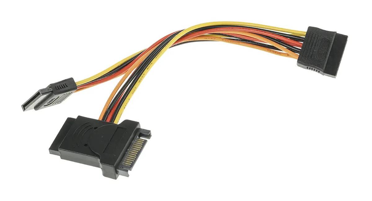 Produktfoto 1 von Roline SATA-Kabel SATA SATA Stecker Buchse 15 x 15, 200 mm