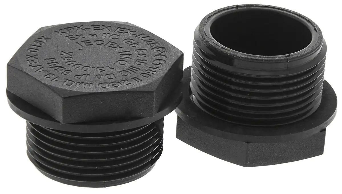 Produktfoto 1 von Kopex-EX EX Blindstopfen M25, Nylon Mit Gewinde Ø 28 mm, IP68, Schwarz