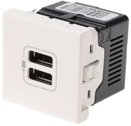 Produktfoto 1 von Legrand Arteor USB-Buchse USB 1-fach Innen Kunststoff Weiß / 2.4A