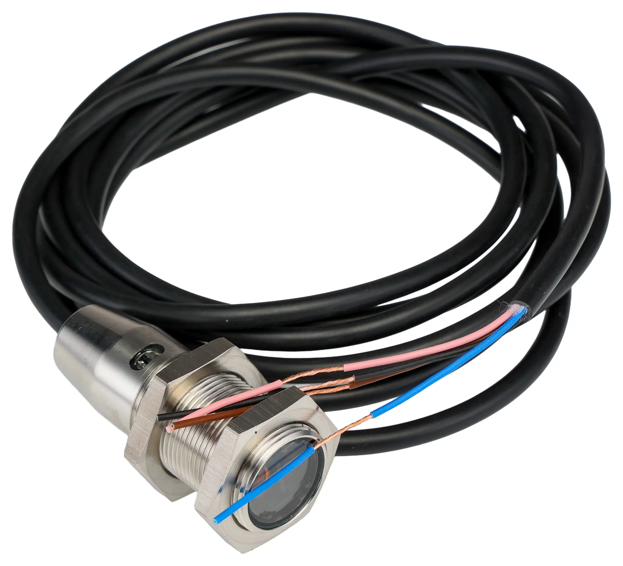 Produktfoto 1 von Omron E3F zylindrisch Optischer Sensor, Reflektierend, Bereich 100 mm → 4 m, NPN Ausgang, Anschlusskabel