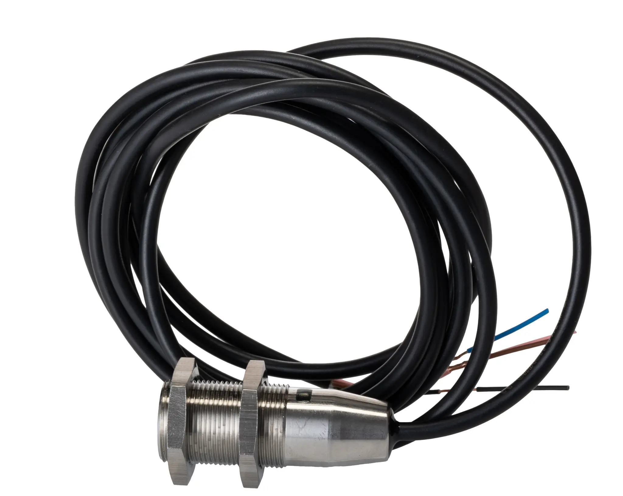Produktfoto 1 von Omron E3F zylindrisch Optischer Sensor, Reflektierend, Bereich 100 mm → 4 m, PNP Ausgang, Anschlusskabel
