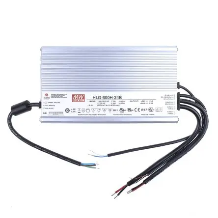 Produktfoto 1 von MEAN WELL LED-Treiber, 600 W 305 V ac, 90 V ac, 127V dc, 431 V dc LED-Treiber 25A, Ausgang 12V, 24 V 1 bis 10 V