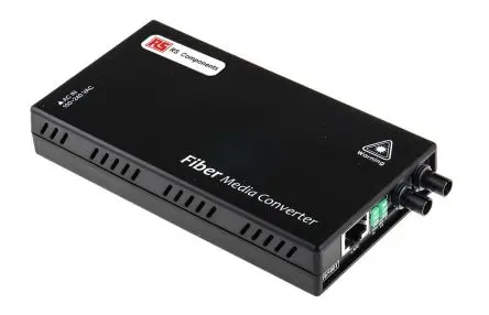 Produktfoto 1 von RS PRO Ethernet-Medienkonverter 100Mbit/s, Voll-Duplex, Singlemode 2 km 100 Mbit/s, Anschluss: RJ45