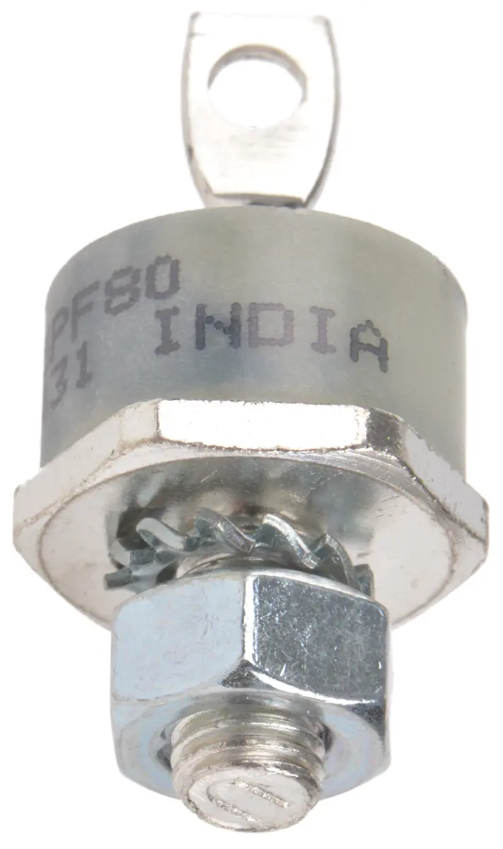 Produktfoto 1 von Vishay VS-80 Mit Gewindebolzen Diode Recovery Gleichrichter Kathoden-Bolzen, 800 V / 80 A, 2-Pin DO-2013AB