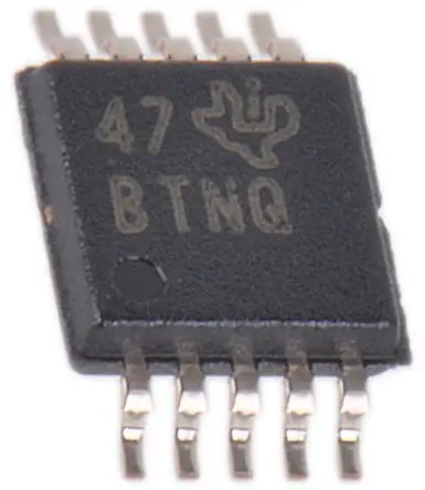 Texas Instruments 12 bit ADC 4, 3.3 ksps VSSOP, 10-Pin