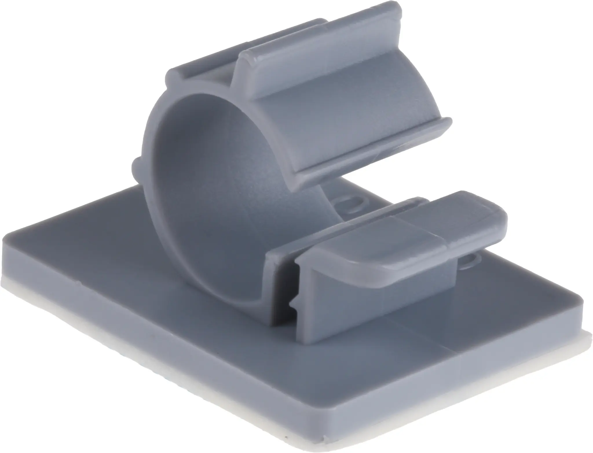 Produktfoto 1 von RS PRO Kabelhalter  selbstklebend, Kabel-Ø 10mm Nylon Grau 24,5 mm x 30mm