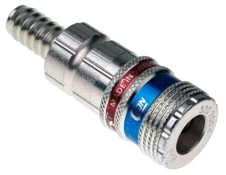 Produktfoto 1 von CEJN Pneumatische Schnellsteckkupplung, Stahl, Messing Stecker/Buchse, ISO-Norm, 10mm