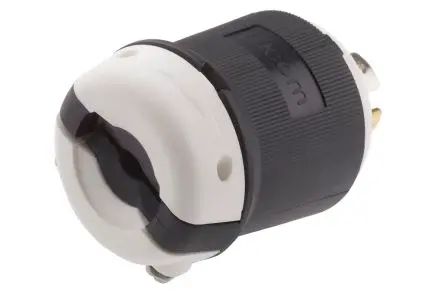 Produktfoto 1 von RS PRO Netzstecker Kabel 30A, 3+E, NEMA L21-30P Nylon, 120V, 208 V Schwarz Schnellverbindung, für USA