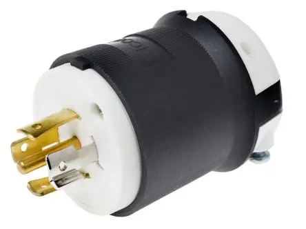Produktfoto 1 von RS PRO Netzstecker Kabel 20A, 3+E, NEMA L21-20P Nylon, 120V, 208 V Schwarz Schnellverbindung, für USA